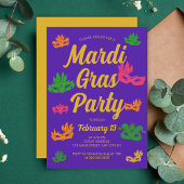 Invitation Mardi Gras Fat Mardi Carnaval