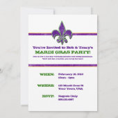 Invitation Mardi Gras Fleur-de-Lis 2010 (Dos)