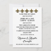 Invitation Mardi Gras Gator (Dos)