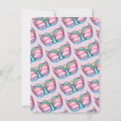 Invitation Mardi Gras Girly Party (Dos)