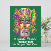 Invitation Mardi Gras Gumbo Queen View (Debout devant)
