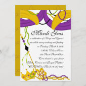 Invitation Mardi Gras King's Court (Devant / Derrière)