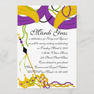 Invitation Mardi Gras King's Court