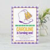 Invitation Mardi Gras Krewe Marching Boots premier anniversai (Debout devant)
