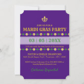 Invitation Mardi Gras | Laissez Les Bons Temps Rouler becomes (Dos)