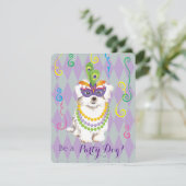 Invitation Mardi Gras Maltese (Debout devant)