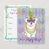 Invitation Mardi Gras Maltese (Devant / Derrière)