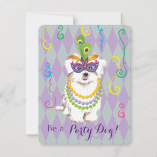Invitation Mardi Gras Maltese