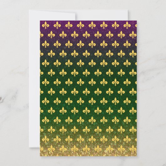 Invitation Mardi gras Mardi gras| Parti (Dos)