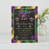 Invitation Mardi Gras Masquerade 21e anniversaire (Debout devant)
