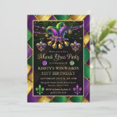 Invitation Mardi Gras Masquerade 21e anniversaire (Debout devant)