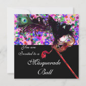 INVITATION MARDI GRAS MASQUERADE & CONFETTI (Devant)