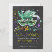 Invitation Mardi Gras Soiree | 30e anniversaire (Devant)