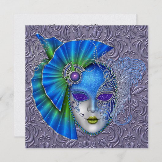 Invitation Mardi Gras - SRF (Devant / Derrière)