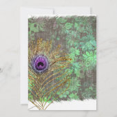 Invitation Mardi GrasTropical Purple Gemstone Anniversaire (Dos)