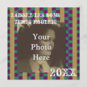 Invitation Mardi Parti Laissez les bons temps rouler !