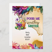 Invitation Mardigras (Devant / Derrière)