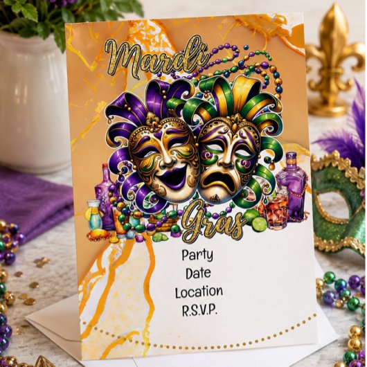 Invitation Mardigras