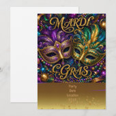 Invitation Mardigras (Devant / Derrière)