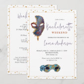 Invitation MardiGras de la Nouvelle-Orléans (Devant / Derrière)