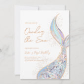 Invitation Marée de sirène à l'aube de l'anniversaire de la m (Devant)