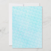 Invitation Marée de sirène sous l'aquarelle de la mer Anniver (Dos)