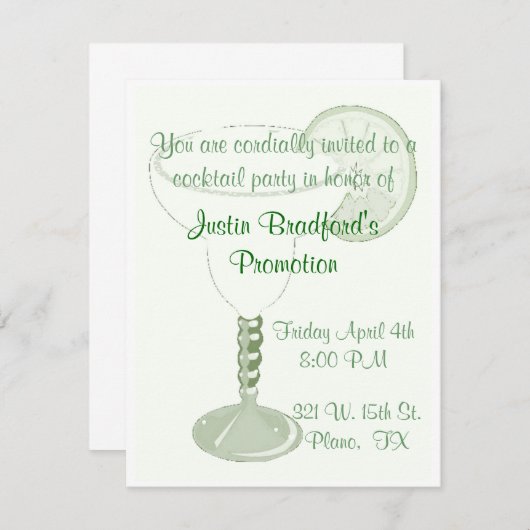 Invitation Margarita (Devant / Derrière)