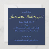 Invitation Margarita boisson rouge bleu jaune bachelorette (Dos)