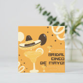 Invitation Margarita Cinco De Mayo Fête des mariées Party (Debout devant)