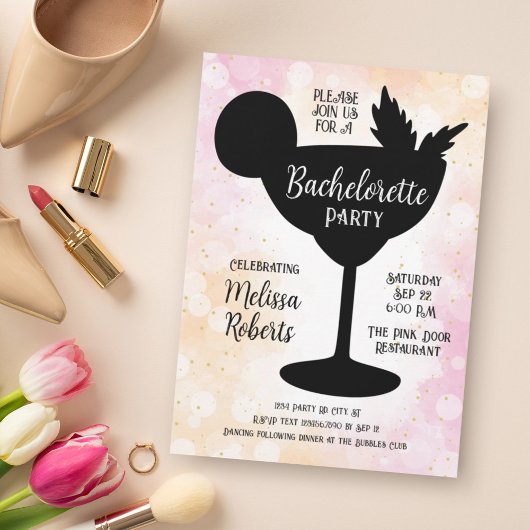 Invitation Margarita Cocktail Bachelorette Party