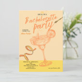 Invitation Margarita Cocktail Bachelorette Party (Debout devant)