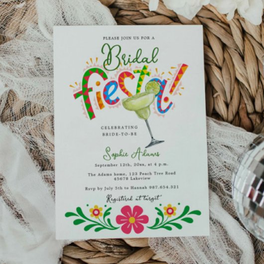 Invitation Margarita Cocktail Mexicaine Fiesta Fête des marié