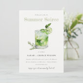 Invitation Margarita Cocktail Summer Soiree Cocktail Party (Debout devant)