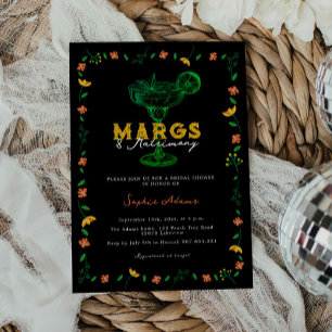 Invitation Margarita Coctail Marges & Mariage Douche nuptiale