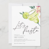 Invitation Margarita Fête des mariées mexicaine Fiesta (Devant)