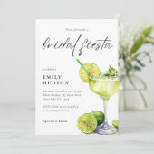 Invitation Margarita Fête Mexicaine Fête des mariées Florale (Debout devant)