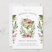 Invitation Margarita Fiesta Fête des mariées florale (Devant)