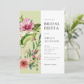 Invitation Margarita Fiesta Fête des mariées florale (Debout devant)