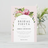 Invitation Margarita Fiesta Fête des mariées florale (Debout devant)
