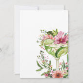 Invitation Margarita Fiesta Fête des mariées florale (Dos)