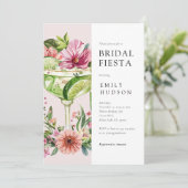 Invitation Margarita Fiesta Fête des mariées florale (Debout devant)