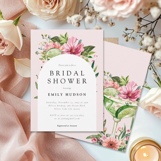 Invitation Margarita Fiesta Fête des mariées florale