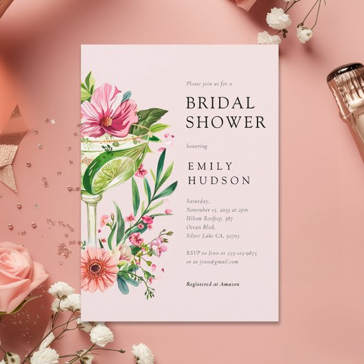 Invitation Margarita Fiesta Fête des mariées florale