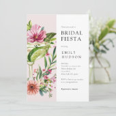 Invitation Margarita Fiesta Fête des mariées florale (Debout devant)