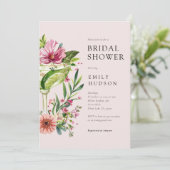 Invitation Margarita Fiesta Fête des mariées florale (Debout devant)