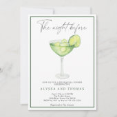Invitation Margarita Lime La nuit avant le dîner de répétitio (Devant)