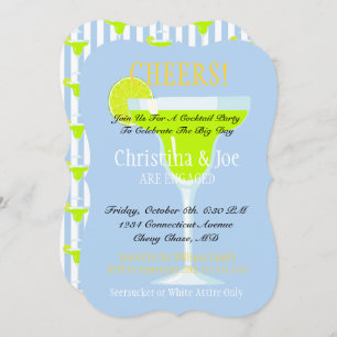 Invitation Margarita & Limes Fiesta Bridal Cocktail Party