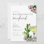 Invitation Margarita Mexicaine Bachelorette Week-end (Devant)