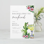Invitation Margarita Mexicaine Bachelorette Week-end (Debout devant)