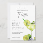 Invitation Margarita Mexicaine Fiesta Floral Couples Douche (Devant)